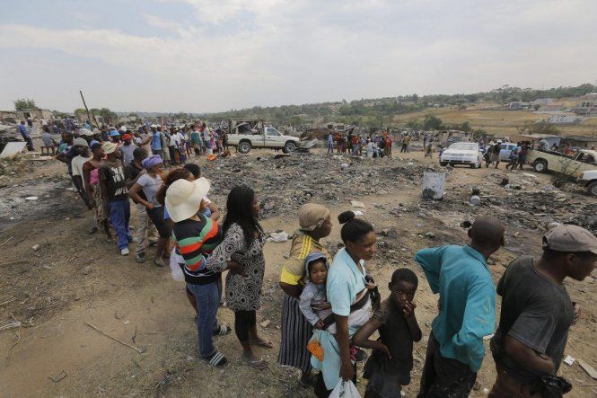 Incendio en Sudáfrica