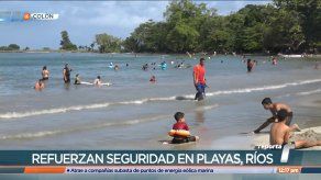 Refuerzan seguridad en playas de Colón