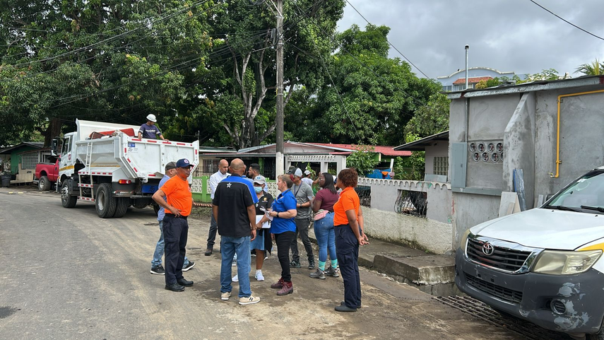 Sinaproc coordina asistencia para las familias afectadas.