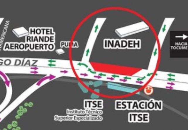 La inversión de Carriles en la Avenida Domingo Díaz se realizará debido a que se estarán desarrollando trabajos de montaje de la escalera mecánica de la Estación ITSE.