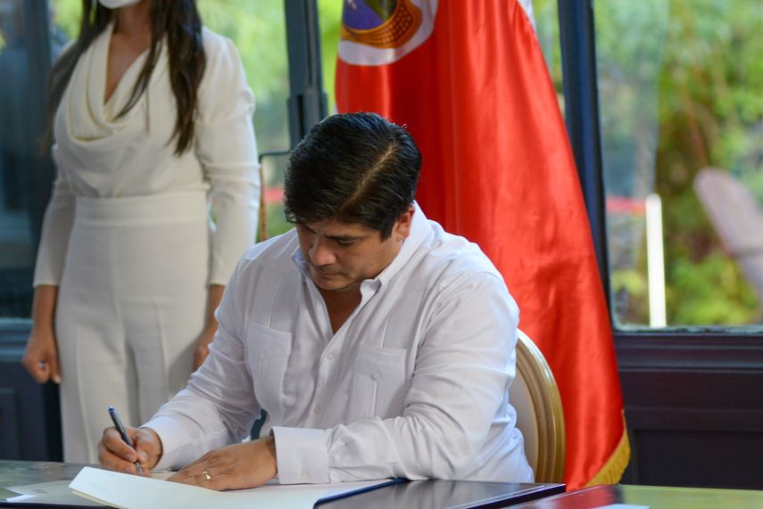 El presidente de Costa Rica