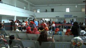 Aeropuerto abarrotado