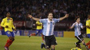 Argentina: Higuaín será baja ante Arabia Saudita