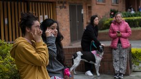 Fuerte temblor sacude Bogotá, la capital de Colombia.
