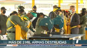 Ministerio de Seguridad destruye más de 2 mil armas decomisadas en operativos