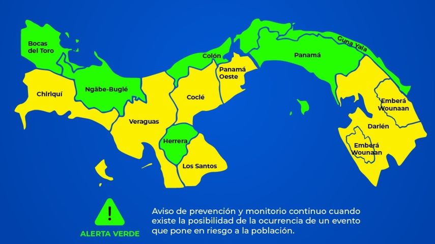 SINAPROC eleva Alerta Amarilla.