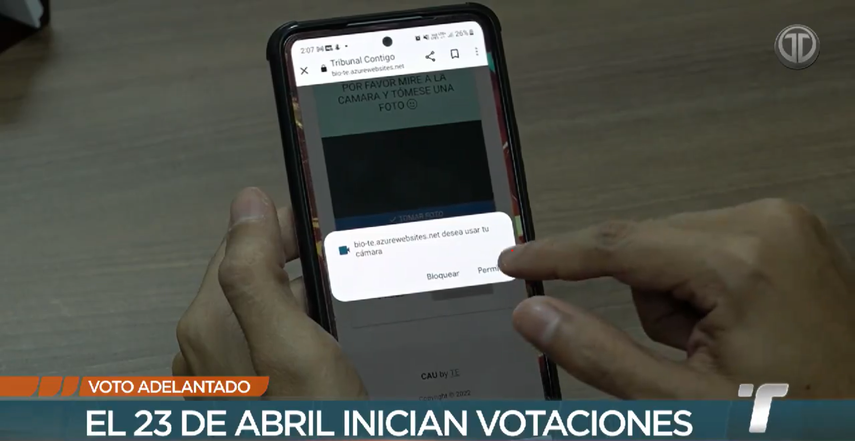 Tribunal Electoral: El voto adelantado por internet iniciara el martes 23 de abril.