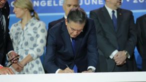 El presidente de la República de Panamá, Laurentino Cortizo﻿.