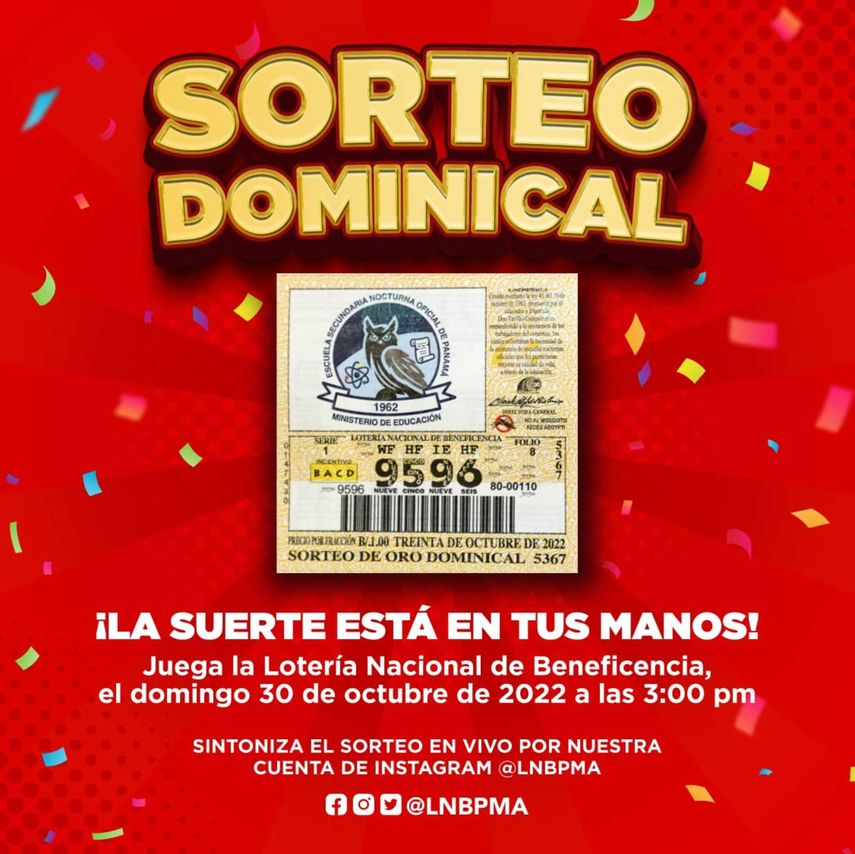 Lotería de Panamá: Horario y Cómo ver el sorteo del 30 de octubre