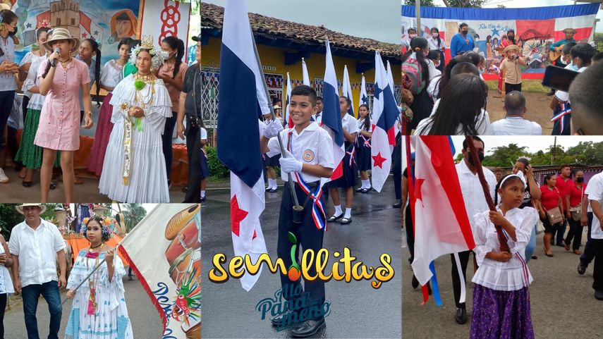 Semillitas A Lo Panameño rinden honor a la Patria