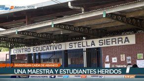 Abanico cayó sobre varios estudiantes y una docente en la Escuela Stella Sierra