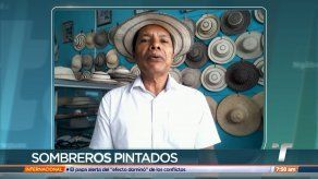 Reinaldo Quirós brinda detalles sobre la fabricación de sombreros pintados