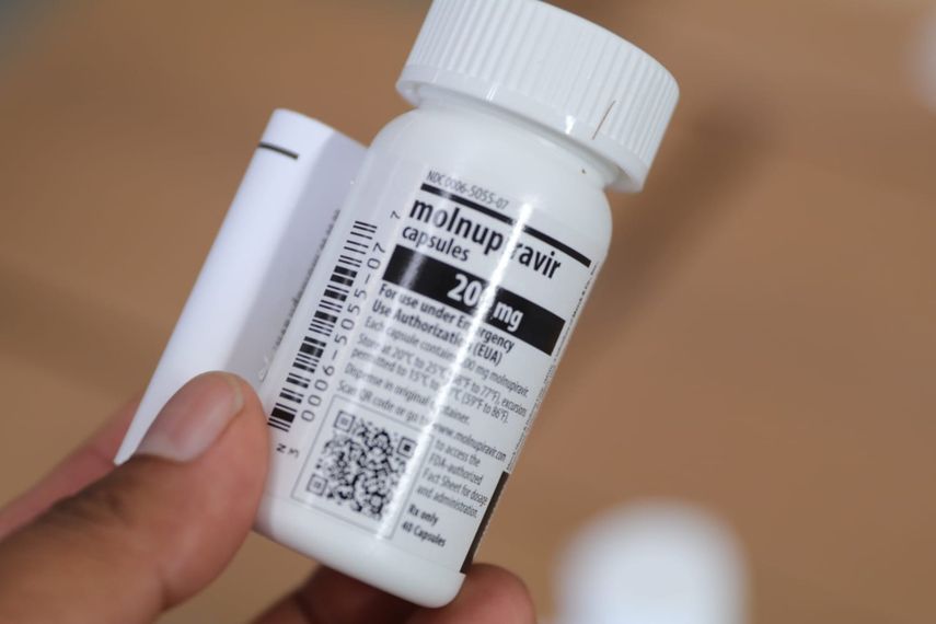 El medicamento antiviral Molnupiravir.