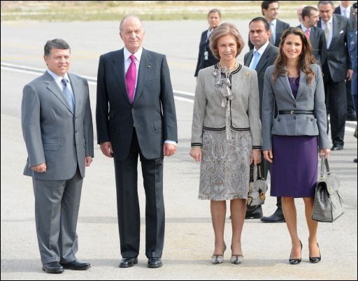 El rey Abdalá II de Jordania y su esposa llegaron a España