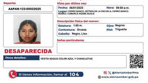 Activan Alerta Amber por Banesa Montezuma Bejerano