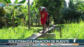 Comunidad pide que culmine la construcción de un puente de Bocas del Toro