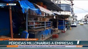 Comerciantes señalan afectaciones por paro general en Colón