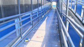 Olor putrefacto en puente peatonal de Ave. Los Mártires