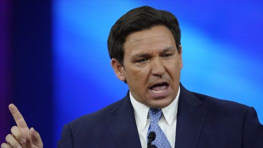 El gobernador de Florida, Ron DeSantis﻿.