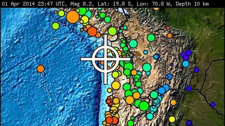 Sismo en el norte de Chile se sintió también en el oeste y centro de Bolivia