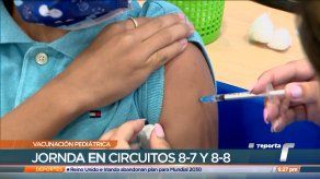 Continúa la vacunación con dosis pediátrica anticovid en los circuitos 8-7 y 8-8