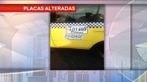 Sancionan a taxistas por alterar la numeración de sus placas Sancionan a taxistas por alterar la numeración de sus placas