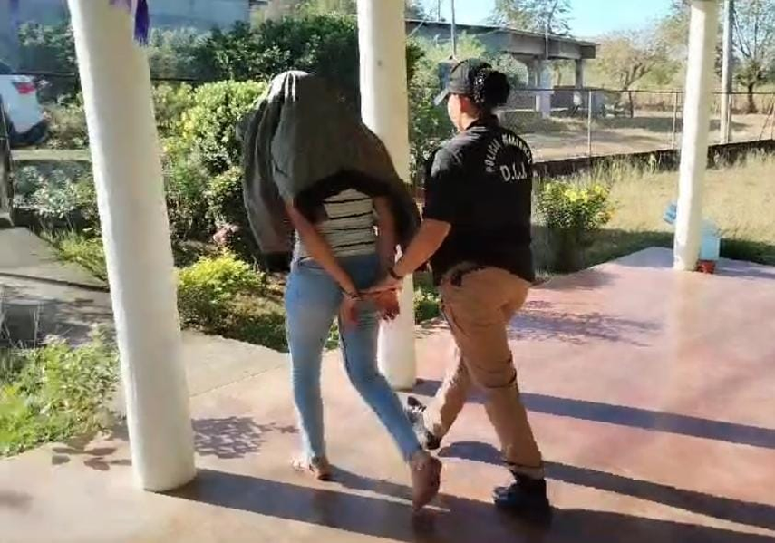 Momentos de la detención de 'Madame Kosovo'. Momentos de la detención de 'Madame Kosovo'.