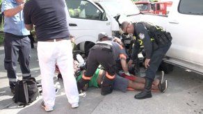 Dos heridos tras aparatosa colisión en la vía Centenario con dirección a Panamá Oeste