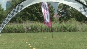 El campeonato de carreras de drones en NY
