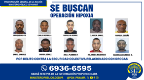 El Ministerio Público solicita la colaboración para ubicar a 10 personas relacionadas a la operación Hipoxia.