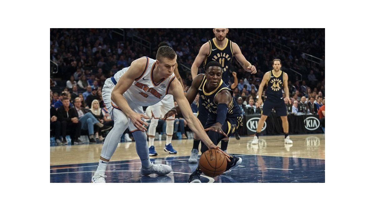 Porzingis registra 40, Knicks remontan para vencer a Pacers
