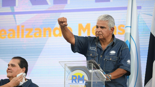 Candidato presidencial, José Raúl Mulino por el partido RM y Alianza