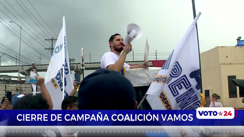 Coalición Vamos realiza su cierre de campaña liderada por Juan Diego Vásquez