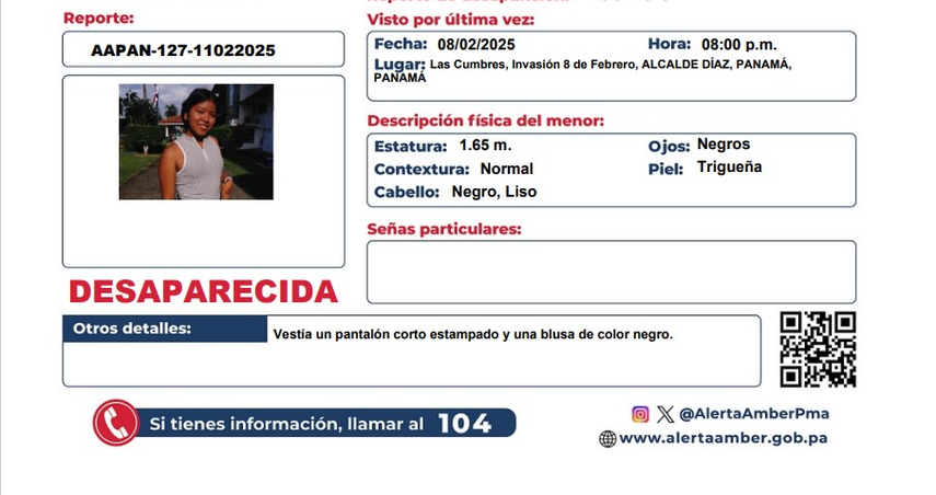 Activan Alerta Amber por desaparición&nbsp;