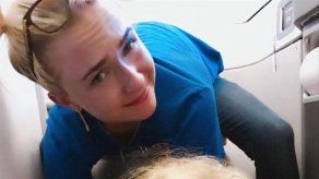Pequeño incidente de Hayden Panettiere y su hija Kaya en un avión