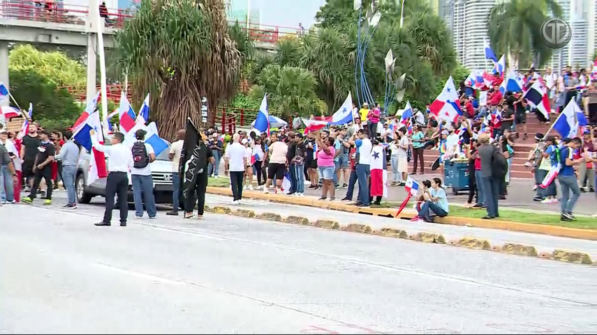 Protestas en rechazo al contrato con Minera Panamá.