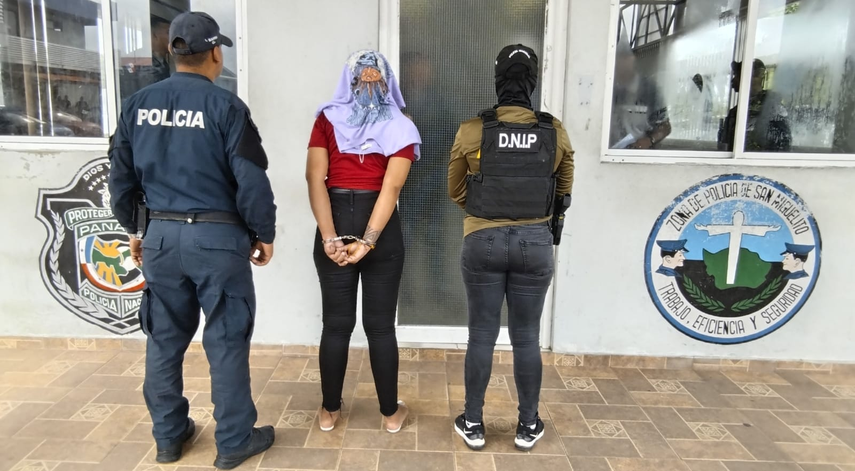 Detienen a Funcionaria Pública con droga en San Miguelito