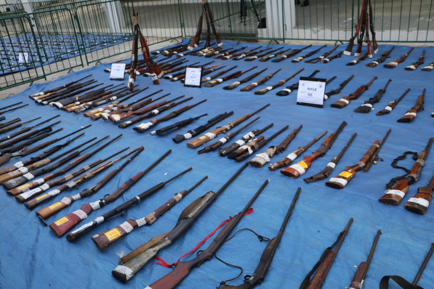 Ministerio de seguridad. Destrucción de armas