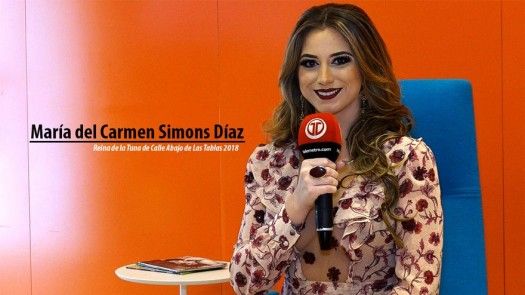 María del Carmen Simons, reina de la Tuna de Calle Abajo de Las Tablas