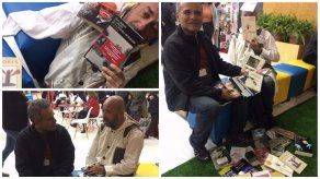 El escritor Mario Bellatin firmó más de 30 libros suyos a admirador peruano