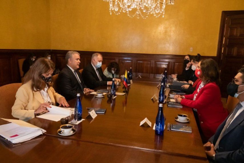 Reunión privada entre el presidente de Colombia