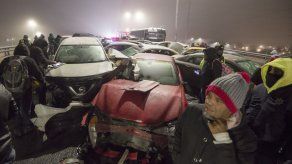 Heladas en el norte de México provocan choque de 40 vehículos