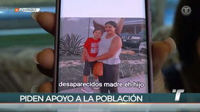 Madre y hijo de tres años desaparecieron en Boquerón, provincia de Chiriquí.
