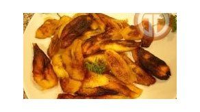 Tajadas de plátanos maduros