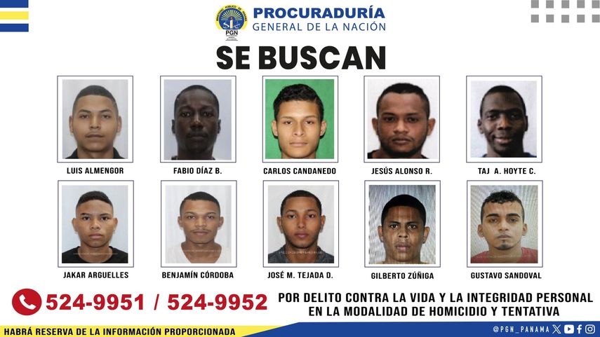 Ministerio Público publica a los 15 más buscados por homicidio