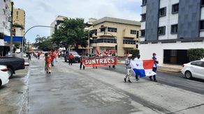 Protestas del Suntracs.