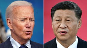 El presidente de Estados Unidos, Joe Biden, y el presidente de China, Xi Jinping﻿.