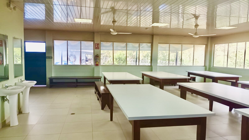 Comedor del Meduca en la comarca Ngäbe-Buglé.