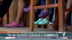 Mujer pide apoyo económico para cuidar a sus sobrinos