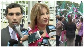 Familiares de exministro Mulino a la espera de su salida